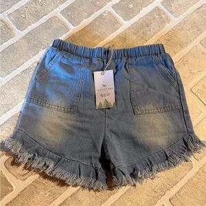 Kids Blue Denim Shorts